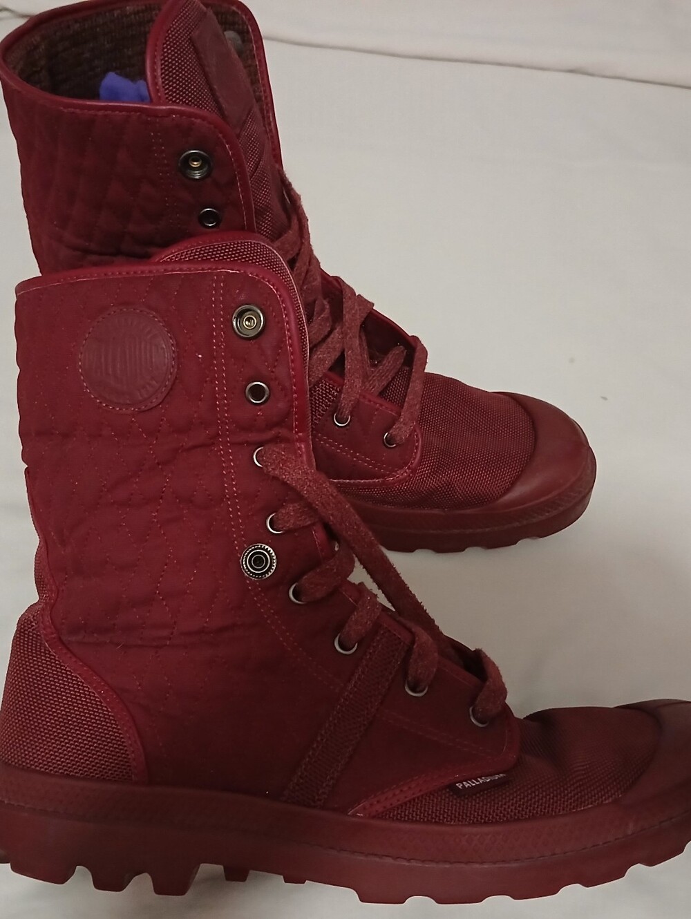 Palladium Pallabrouse Bgy Felt Boots Cabernet Vapor Size12